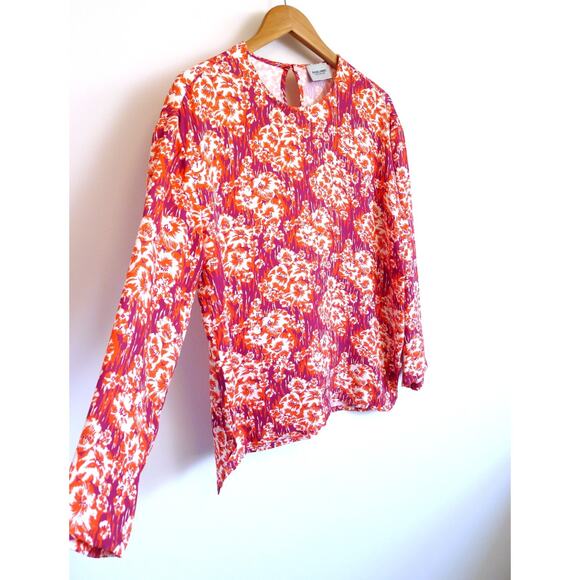 RACHEL COMEY New York Red Floral Spright Top Blouse Made USA Shopbop 6 $325 - Picture 3 of 16